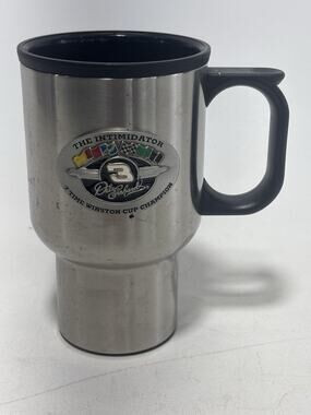 Vintage Dale Earnhardt Intimidator Stainless Travel Mug 7 Time Champion